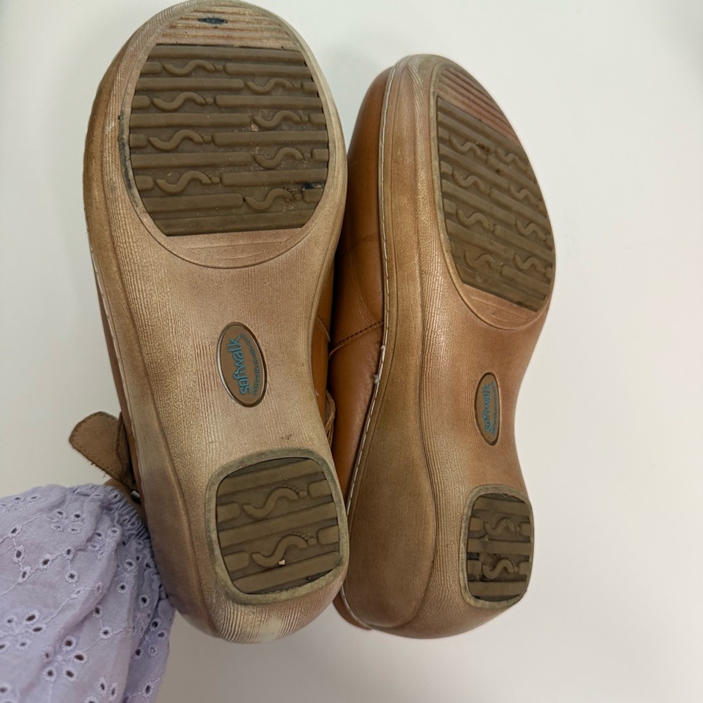 SoftWalk women sz 8.5 Brown Softwalk Marquette Clog Mules - Picture 9 of 11
